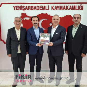 Fikir Isparta’dan Yenişarbademli Kaymakamı Fatih Gürbüz’e Ziyaret