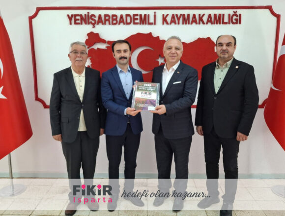Fikir Isparta’dan Yenişarbademli Kaymakamı Fatih Gürbüz’e Ziyaret