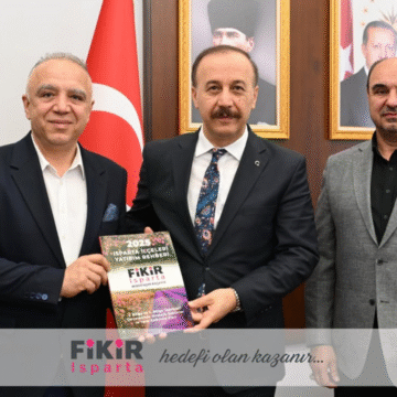 Fikir Isparta’dan Vali Abdullah Erin’e 2025 Yatırım Rehberi Takdimi