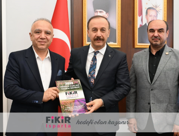 Fikir Isparta’dan Vali Abdullah Erin’e 2025 Yatırım Rehberi Takdimi