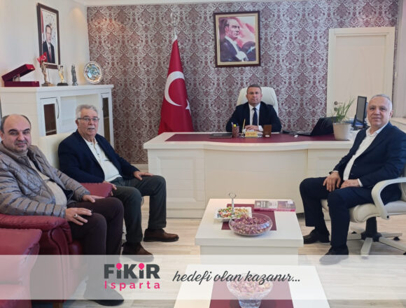 Fikir Isparta’dan Eğirdir Kaymakamı Ömer Çimşit’e Ziyaret