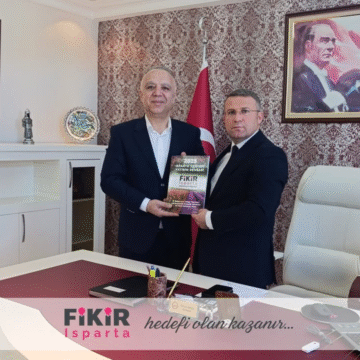 Fikir Isparta’dan Eğirdir Kaymakamı Ömer Çimşit’e Ziyaret
