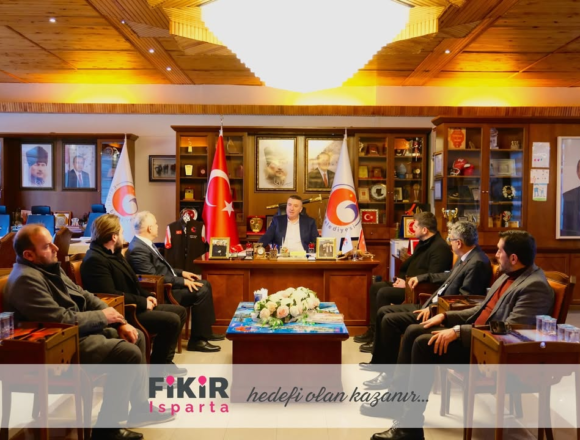 Fikir Isparta’dan Eğirdir Belediye Başkanı Mustafa Özer’e Ziyaret
